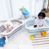 펫토리아 강아지 고양이 빅사이즈 접이식 욕조