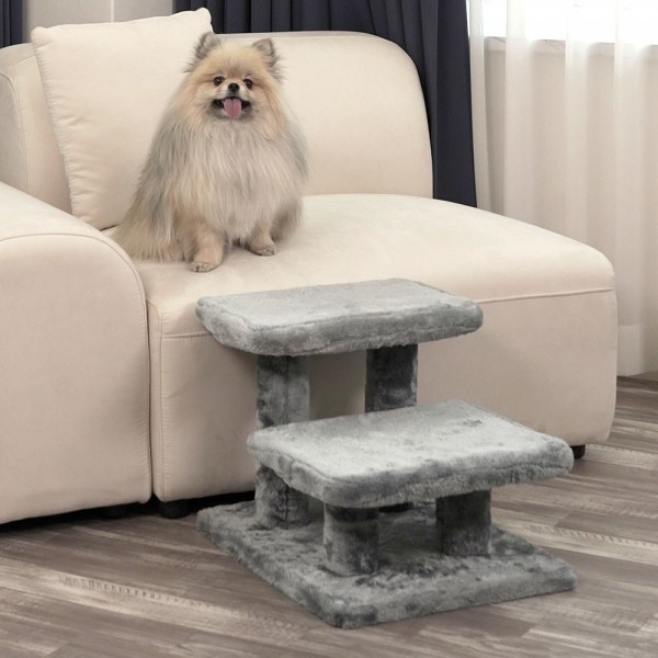 페오펫몰,펫토리아 한탭뚝딱 플러시 사각 강아지계단