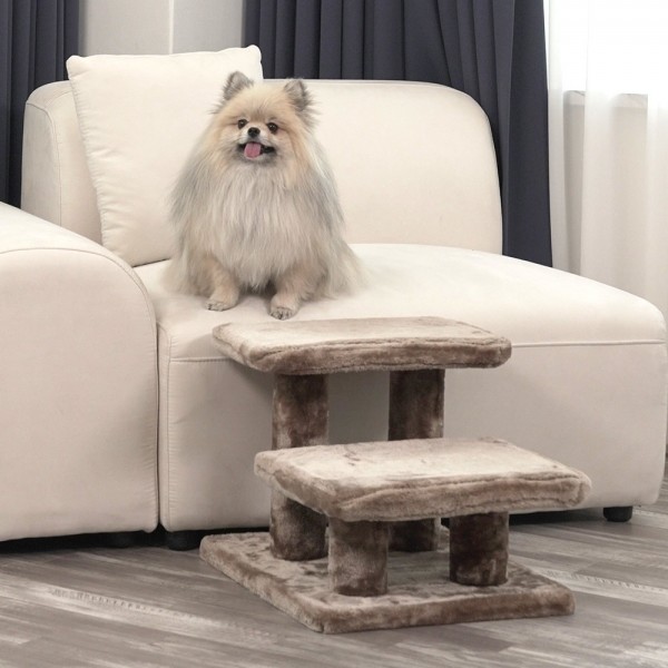 페오펫몰,펫토리아 한탭뚝딱 플러시 사각 강아지계단