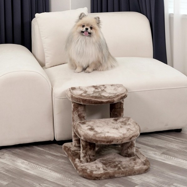 페오펫몰,펫토리아 한탭뚝딱 플러시 반달 강아지계단