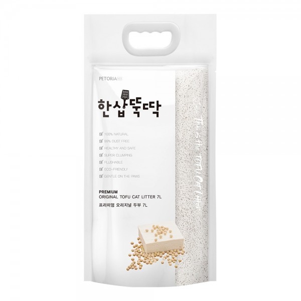 페오펫몰,펫토리아 한삽뚝딱 프리미엄 두부모래 7L(4.9kg)