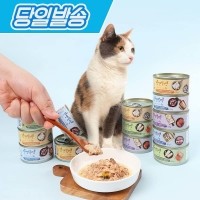 [펫토리아] 한캔뚝딱 프리미엄 영양특식 고양이캔 산해진미 5종 콤보 (85g x 24개)