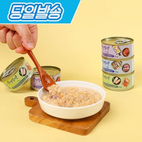 페오펫몰,[펫토리아] 한캔뚝딱 프리미엄 영양특식 고양이캔 묘식가 3종 콤보 (85g x 24개)
