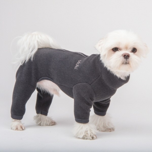 페오펫몰,[텐텐특가]올치 강아지 등지퍼 멜로우 올인원 후리스