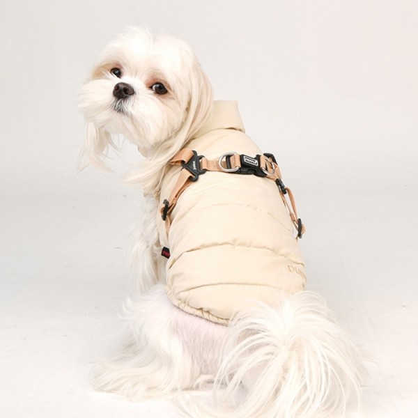 페오펫몰,[설날특가]퍼피아 강아지 코튼 하네스 패딩 점퍼