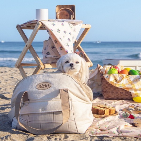 페오펫몰,올치 강아지 이동장 카시트 편안한 멀티백 코튼 몽글백 2종