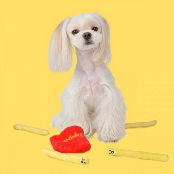 페오펫몰,올치 강아지 터그 장난감 파이브도그즈 햄버거 세트 (햄버거,감자튀김,콜라)