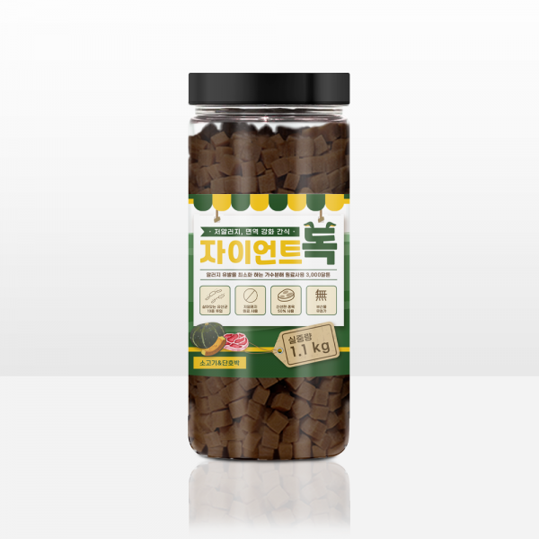 페오펫몰,자이언트독 강아지 가수분해 간식 대용량 훈련용 노즈워크 1.1kg