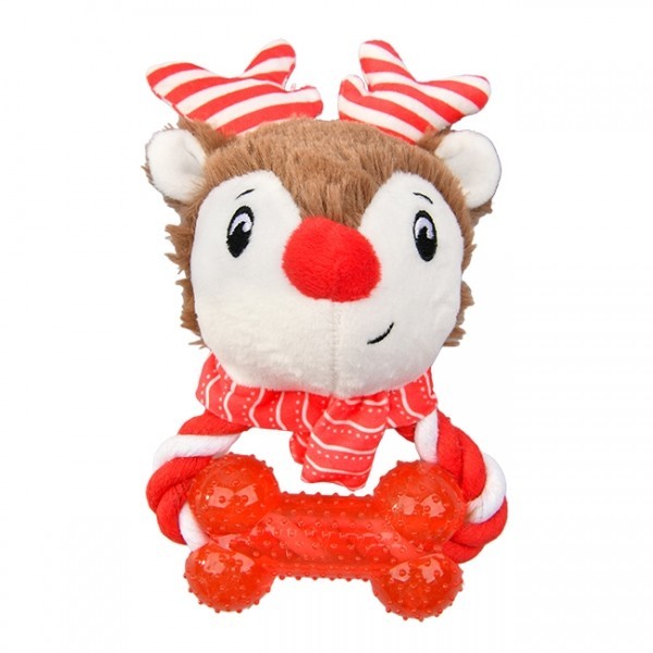 페오펫몰,[댕보양특가]올치 루돌프 삑삑 터그 노즈워크 토이