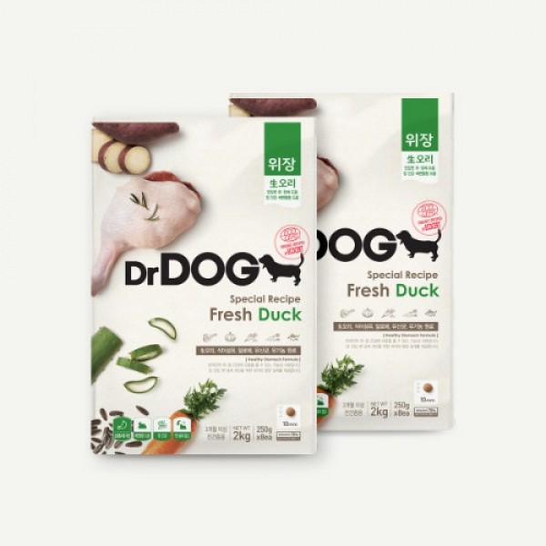 페오펫몰,#1000만선택#재구매인기 닥터독 속변한 배변활동 위장 강아지 대용량 사료 2kg/4kg/6kg