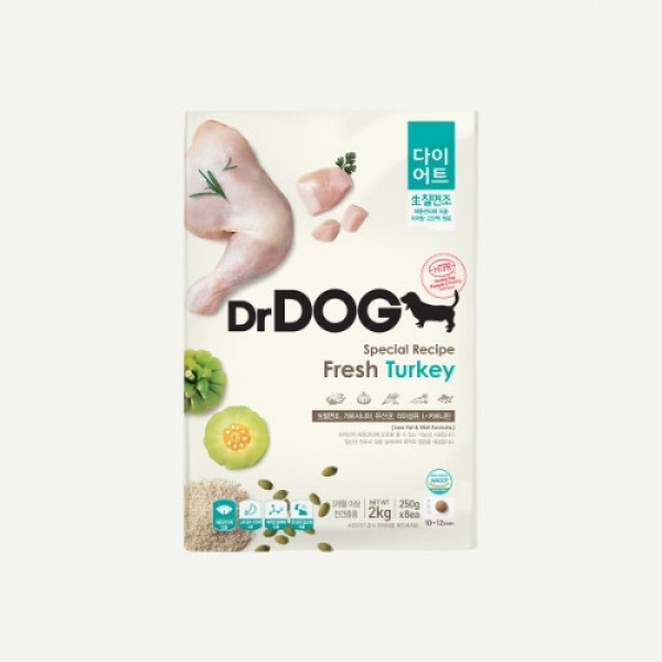 페오펫몰,#1000만선택#재구매인기 닥터독 고단백 저지방 다이어트 강아지 대용량 사료 2kg/4kg/6kg