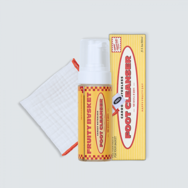 프루티바스켓 캐롯 워터리스 풋클렌저 세트(본품+타올)