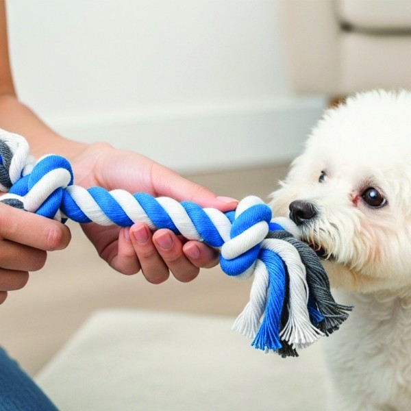 페오펫몰,예보들 강아지 치석제거 장난감 실타래 로프 토이 노즈워크장난감 터그놀이 장난감