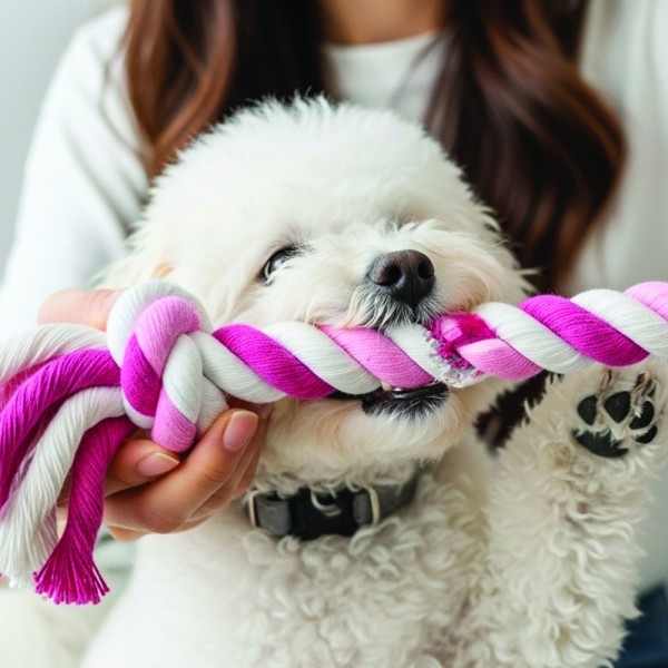 페오펫몰,예보들 강아지 치석제거 장난감 실타래 로프 토이 노즈워크장난감 터그놀이 장난감