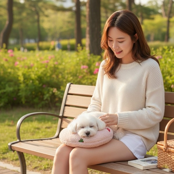 페오펫몰,[예보들][꽃길특가] 강아지 고양이 머리쿠션 반려동물 목베개 애견베개 목뼈보호