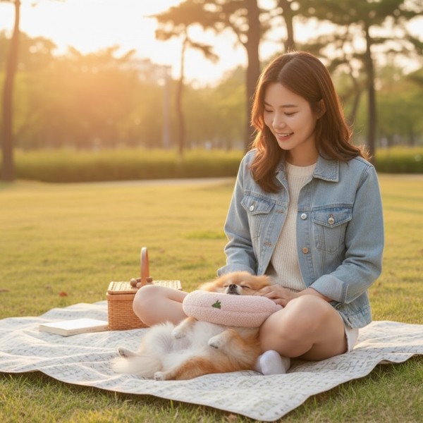 페오펫몰,[예보들][꽃길특가] 강아지 고양이 머리쿠션 반려동물 목베개 애견베개 목뼈보호