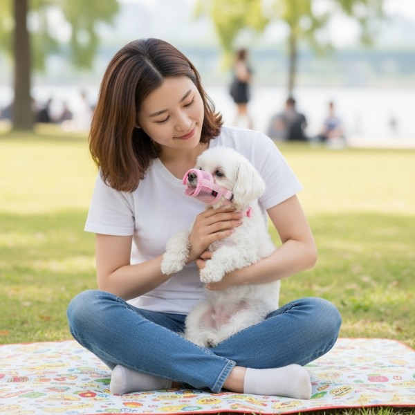 페오펫몰,예보들 강아지 투명입마개 짖음방지기 대형견입마개 소형견입마개