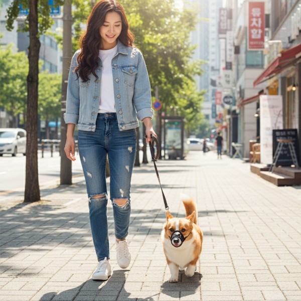페오펫몰,예보들 강아지 투명입마개 짖음방지기 대형견입마개 소형견입마개