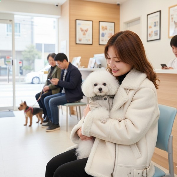 페오펫몰,[예보들][꽃길특가] 강아지 무스탕 강아지 올인원 방한복