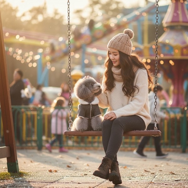 페오펫몰,[예보들][꽃길특가] 강아지 무스탕 강아지 올인원 방한복