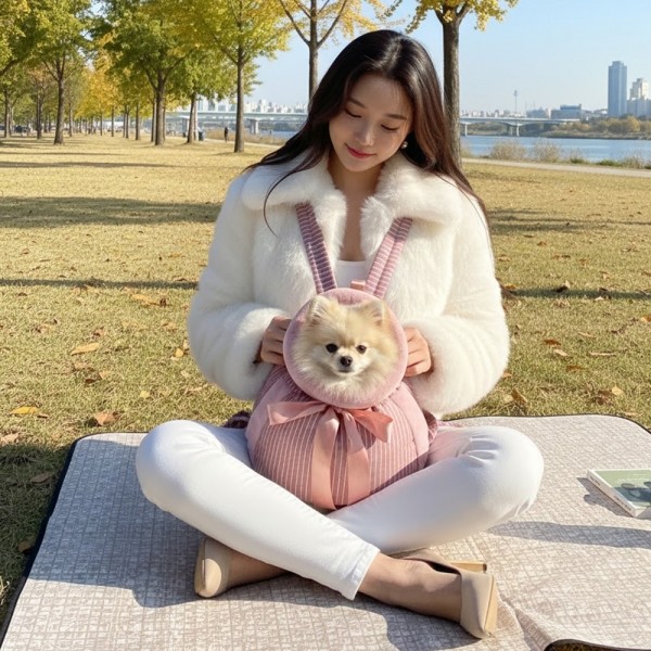 페오펫몰,[예보들][꽃길특가] 예보들 강아지 앞가방 슬링백 이동가방 산책용품 야외용품 아기띠  새끼 강아지