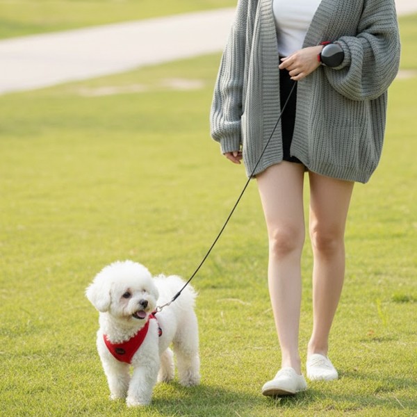 페오펫몰,[예보들][꽃길특가]자유로운 손목형 웨어러블 강아지 자동 리드줄