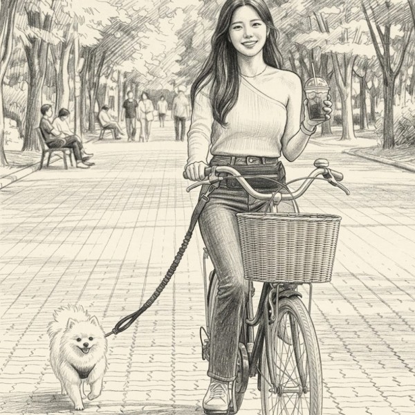 페오펫몰,고탄성 충격흡수 핸즈프리 강아지 리드줄 멀티 산책 파우치 벨트 세트 2종