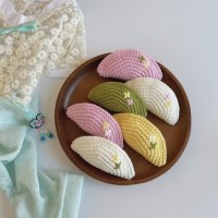 추석 송편 뜨개 삑삑이 장난감