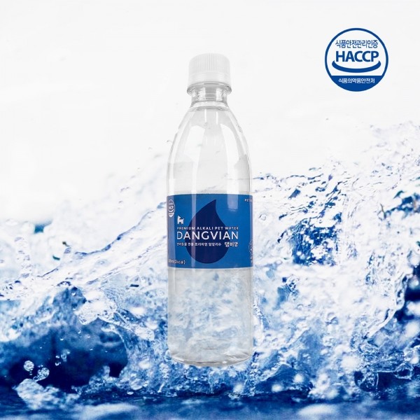 [꽃길특가] 펫투데이 댕비앙 강아지 음료 음수량 노화방지 프리미엄 알칼리수 500ml 20병