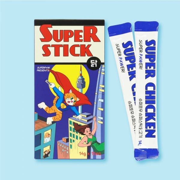 페오펫몰,[슈퍼포우] 슈퍼포우 슈퍼스틱 4P/10P 닭고기