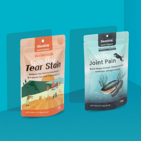 페오펫몰,잠보아 뉴트리페어 (눈물자국 + 관절) 영양제 세트