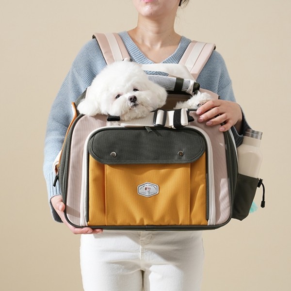 페오펫몰,[힛찌] 더모어 보스턴 백팩 강아지 고양이 이동가방 이동장 앞가방 캐리어