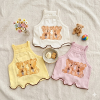 [고퀄리티]국내제작 귀여운 산책룩 프렌즈끈나시