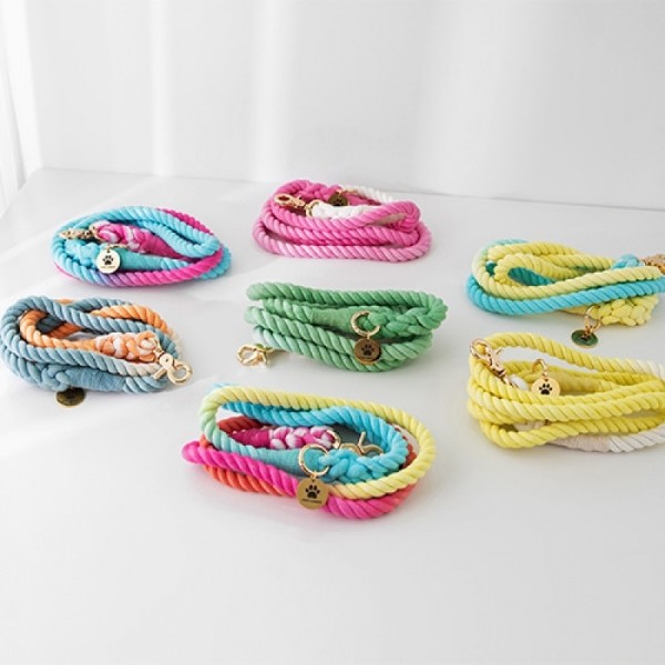 파우스가든 강아지 코튼 로프 리드줄