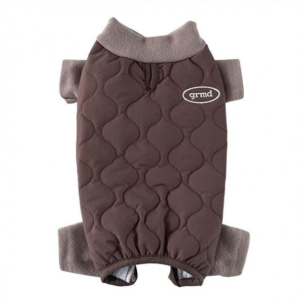 페오펫몰,그루밍독 크림 누빔 패딩 올인원 S-XL, 2 colors