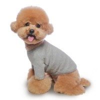 그루밍독 반려동물 기본 이너 라운드티 XS~2XL, 4 colors