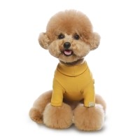 그루밍독 반려동물 무지 목 폴라 이너 티셔츠 S~2XL, 4 colors