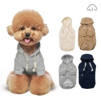 그루밍독 반려동물 어반 캐주얼 무지 후드티 강아지옷 S~2XL, 4 colors
