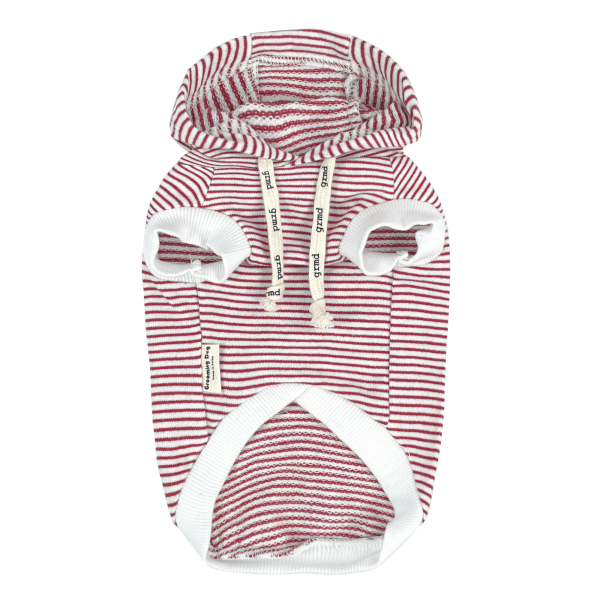 페오펫몰,[행복특가] 그루밍독 반려동물 잔줄 민소매 후드 S-2XL, 4 colors