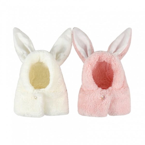 페오펫몰,그루밍독 반려동물 깡총 토끼 후리스 모자, 2 colors