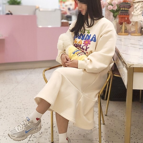 페오펫몰,[꽃길특가] 그루밍독 반려동물 커플룩 러블리 데이 기모 맨투맨 티셔츠 S-2XL, 3 colors & 견주용 원피스