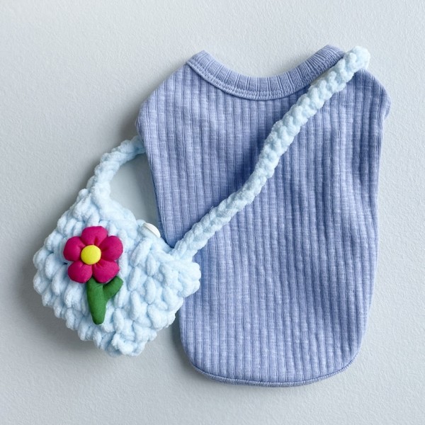 페오펫몰,그루밍독 반려동물 플라워 자이언트얀 숄더백 1 size, 4 colors