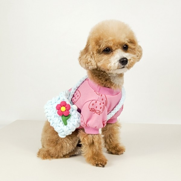 페오펫몰,그루밍독 반려동물 플라워 자이언트얀 숄더백 1 size, 4 colors