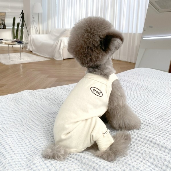 페오펫몰,그루밍독 커플룩 강아지옷 모닝 나시 올인원 S-2XL, 4 colors