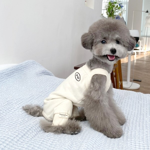 페오펫몰,그루밍독 커플룩 강아지옷 모닝 나시 올인원 S-2XL, 4 colors