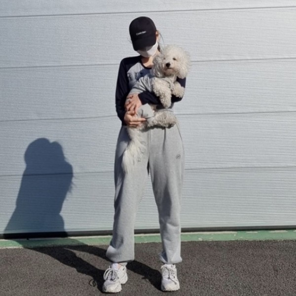 페오펫몰,그루밍독 커플룩 견주옷 모닝 트레이닝 조거 팬츠 FREE, 4 colors