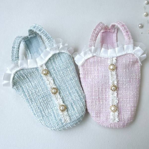 페오펫몰,그루밍독 반려동물 블링 트위드 나시 S-2XL, 2 colors