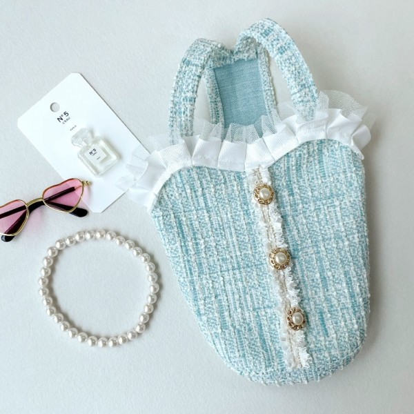 페오펫몰,그루밍독 반려동물 블링 트위드 나시 S-2XL, 2 colors