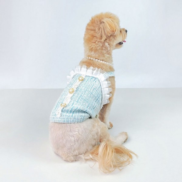 페오펫몰,그루밍독 반려동물 블링 트위드 나시 S-2XL, 2 colors