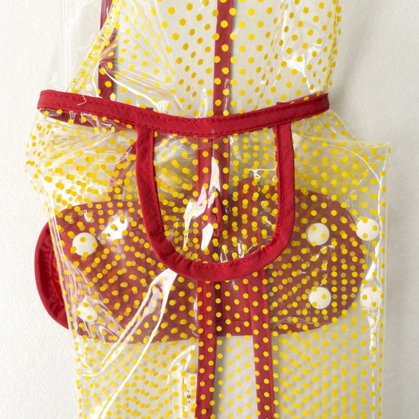 페오펫몰,그루밍독 반려동물 해피도트 투명 우비 S-2XL, 3 colors